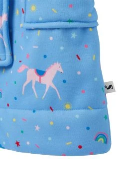 Joules Blue Starlight Fleece Lined Dressing Gown 10 Joules Blue Starlight Fleece Lined Dressing Gown -Angel & Rocket Shop D02794s4