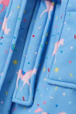 Joules Blue Starlight Fleece Lined Dressing Gown 11 Joules Blue Starlight Fleece Lined Dressing Gown -Angel & Rocket Shop D02794s5