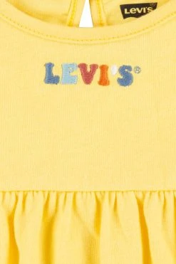 Levi's® Baby Yellow And Floral Print Logo Dress 9 Levi's® Baby Yellow And Floral Print Logo Dress -Angel & Rocket Shop D06228s4
