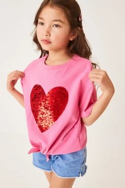 Next Short Sleeve Sequin T-Shirt (3-16yrs)