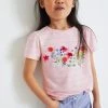 Next Pink Embroidered Floral T-Shirt (3-16yrs)