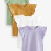 Next Multi 4 Pack Frill Sleeve Vests (3-16yrs) -Angel & Rocket Shop D09330s