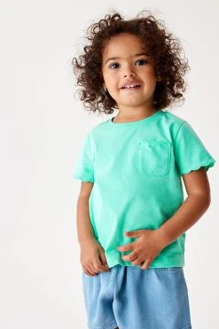 Next Scallop Cotton T-Shirt (3mths-7yrs)