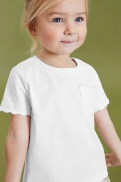 Next Scallop Cotton T-Shirt (3mths-7yrs)