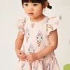 Next Short Sleeve Peplum Jersey Dress (3mths-7yrs) 1 Next Short Sleeve Peplum Jersey Dress (3mths-7yrs) -Angel & Rocket Shop D14 249s