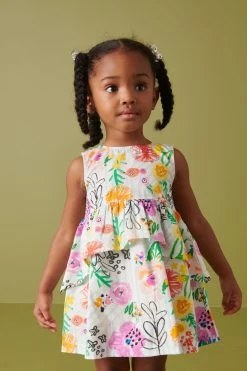 Next White Tiered Sleeveless Sundress (3mths-7yrs)