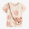 Next Short Sleeve Bag T-Shirt (3mths-7yrs) -Angel & Rocket Shop D17832s