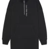Calvin Klein Jeans Girls Black Logo Zip Up Jumper Dress 2 Calvin Klein Jeans Girls Black Logo Zip Up Jumper Dress -Angel & Rocket Shop D17887s