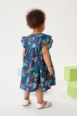 Next Frill Sleeve Cotton Dress (3mths-8yrs) -Angel & Rocket Shop D24 421s2