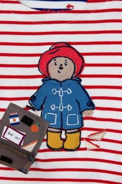 Joules Red Harbour Artwork Paddington Long Sleeve T-Shirt -Angel & Rocket Shop D24881s4