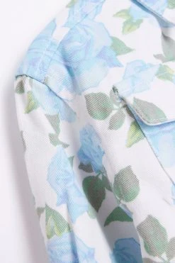 River Island Blue Floral Shacket Three Piece Set -Angel & Rocket Shop D34454s4