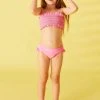 Angels By Accessorize Pink Girls Rainbow Smocking Bikini Set 1 Angels By Accessorize Pink Girls Rainbow Smocking Bikini Set -Angel & Rocket Shop D37483s