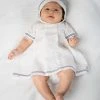 Emile Et Rose White Linen Sailor Dress Set -Angel & Rocket Shop D41201s