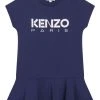 KENZO KIDS Paris Logo Peplum Dress -Angel & Rocket Shop D41730s