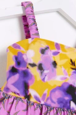 River Island Girls Blurred Floral Print Swimsuit -Angel & Rocket Shop D42080s3