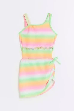 River Island Green Ombre Swim Set