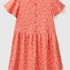 Benetton Red Printed Button Down Dress 2 Benetton Red Printed Button Down Dress -Angel & Rocket Shop D42519s