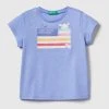 Benetton Purple Logo Flag T-Shirt -Angel & Rocket Shop D42523s