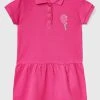 Benetton Pink Collared Tennis Dress