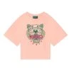 KENZO KIDS Pink Tiger Print Logo T-Shirt -Angel & Rocket Shop D43118s