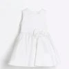 River Island Girls White Ivory Bridesmaid Dress -Angel & Rocket Shop D43979s