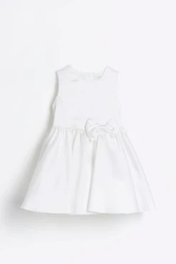 River Island Girls White Ivory Bridesmaid Dress