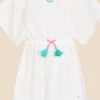 Angels By Accessorize White Flamingo Kaftan 1 Angels By Accessorize White Flamingo Kaftan -Angel & Rocket Shop D45933s