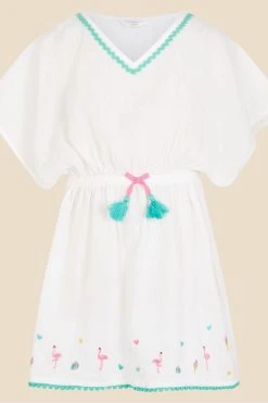 Angels By Accessorize White Flamingo Kaftan