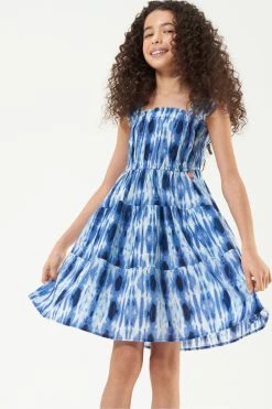 Angel & Rocket Blue Etta Tie Dye Dress