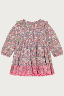 Monsoon Baby Grey Ditsy Broderie Dress 5 Monsoon Baby Grey Ditsy Broderie Dress -Angel & Rocket Shop D47787s2