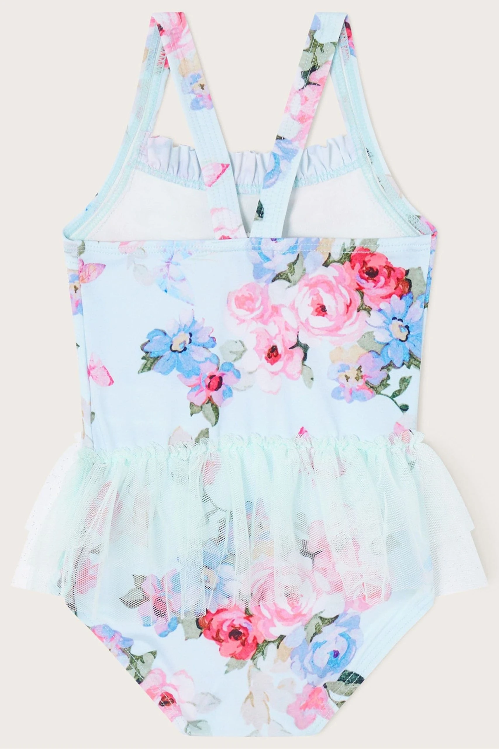 Monsoon Baby Green Posey Floral Skirt Swimsuit 5 Monsoon Baby Green Posey Floral Skirt Swimsuit - Image 3