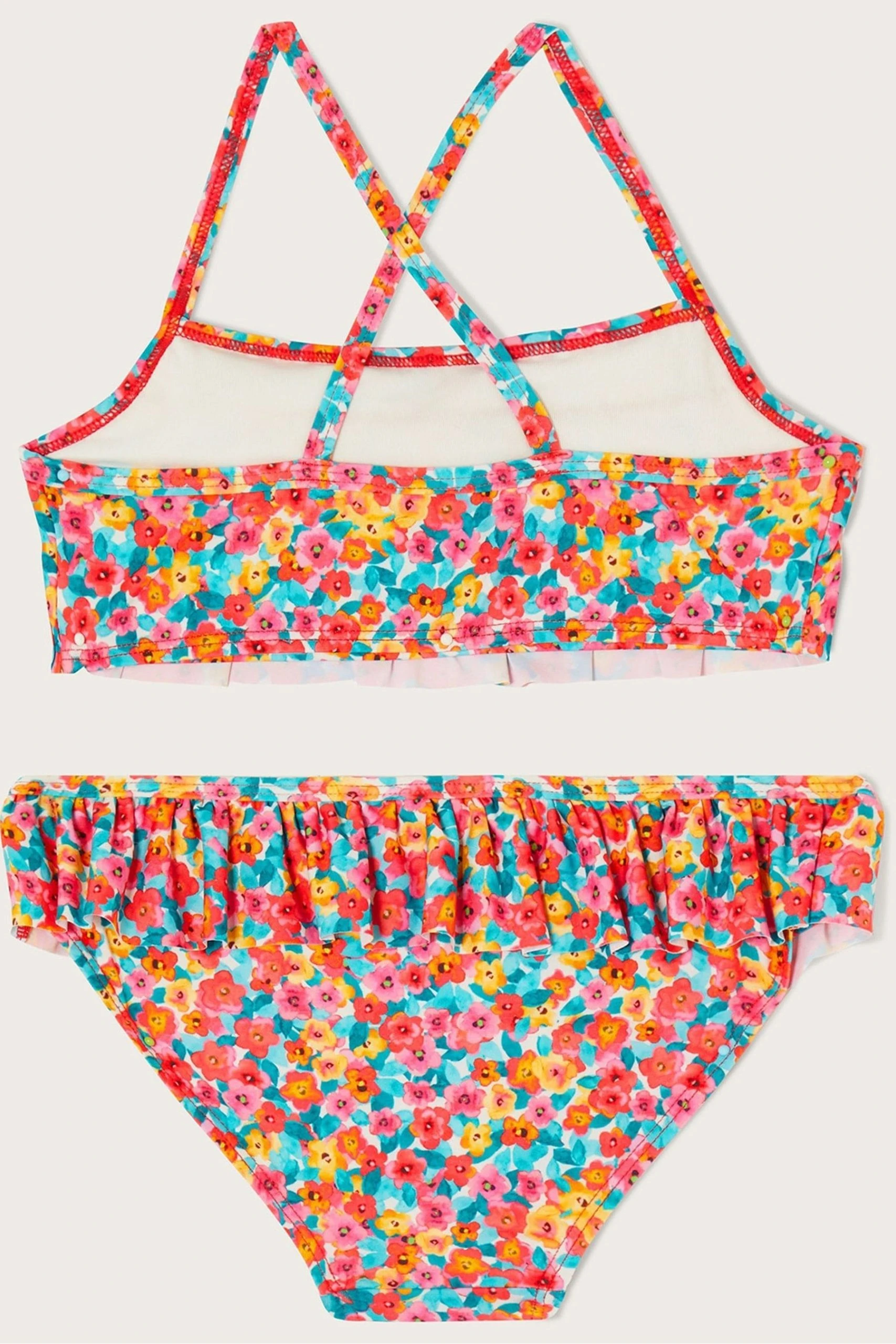 Monsoon Red Ditsy Ruffle Bikini Set 4 Monsoon Red Ditsy Ruffle Bikini Set - Image 2