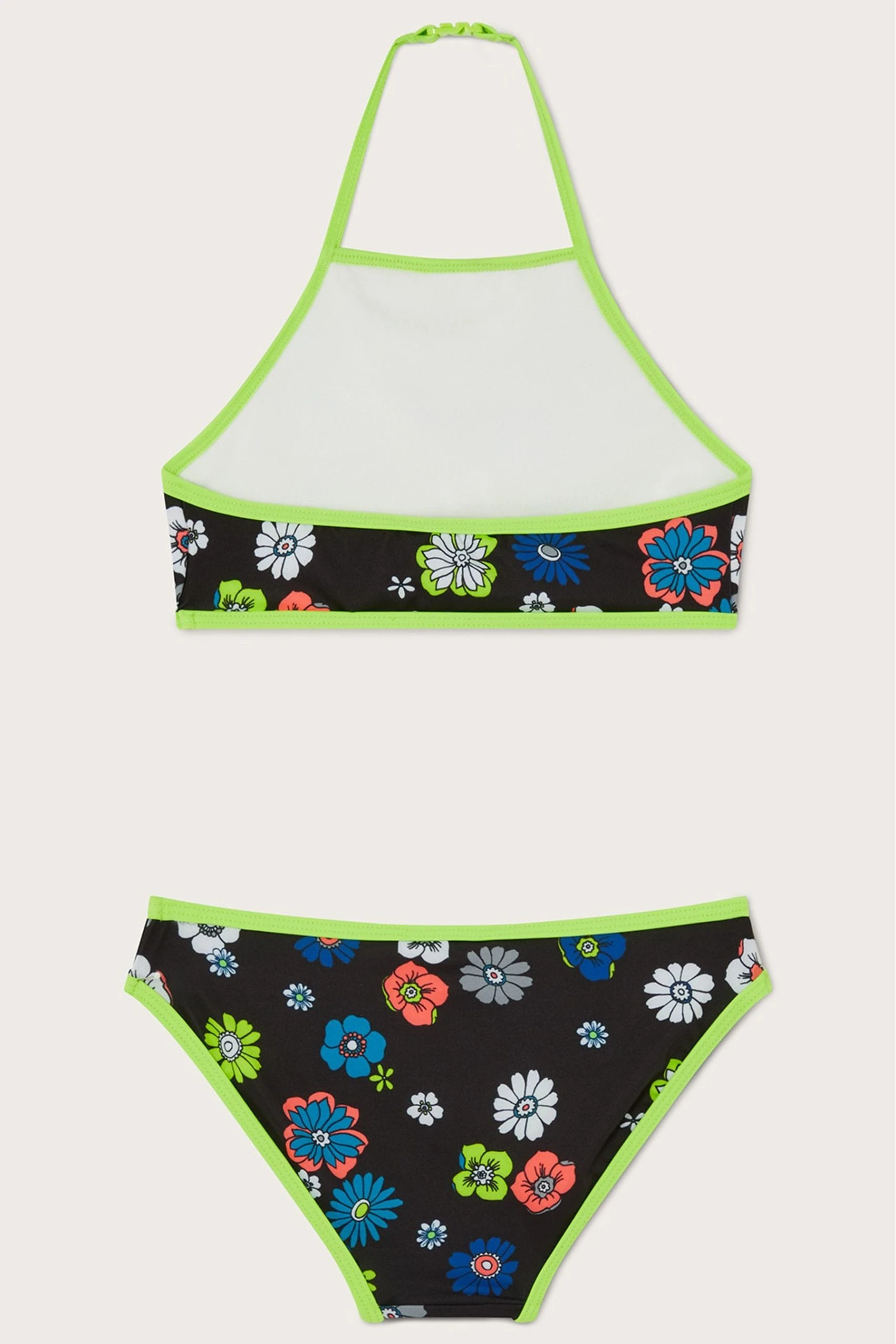 Monsoon Floral Halter Black Bikini Set 4 Monsoon Floral Halter Black Bikini Set - Image 2