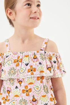 Angel & Rocket Eliza Natural Woven Top -Angel & Rocket Shop D48 037s3