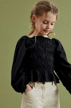 Next Shirred Long Sleeve Top (3-16yrs)