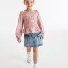 Next Shirred Long Sleeve Top (3-16yrs) -Angel & Rocket Shop D48840s