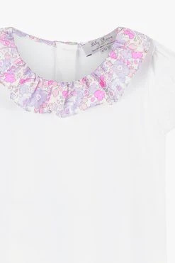 Trotters London Purple Liberty Print Betsy Willow Jersey Top -Angel & Rocket Shop D49345s3