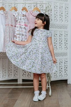 Trotters London Pink Catherine Daisy Dress