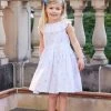 Trotters London Francis Willow Cotton Sun White Dress -Angel & Rocket Shop D49383s