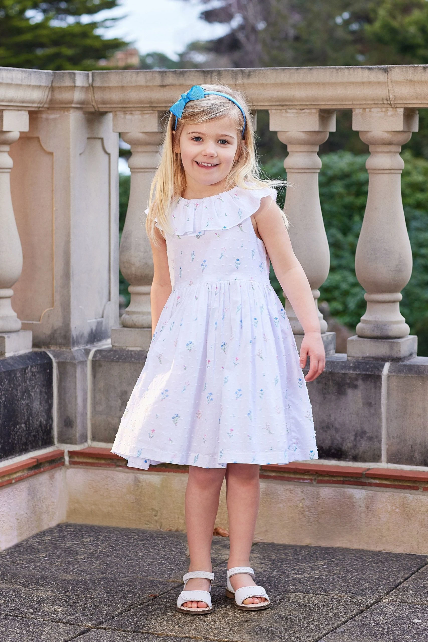 Trotters London Francis Willow Cotton Sun White Dress 3 Trotters London Francis Willow Cotton Sun White Dress