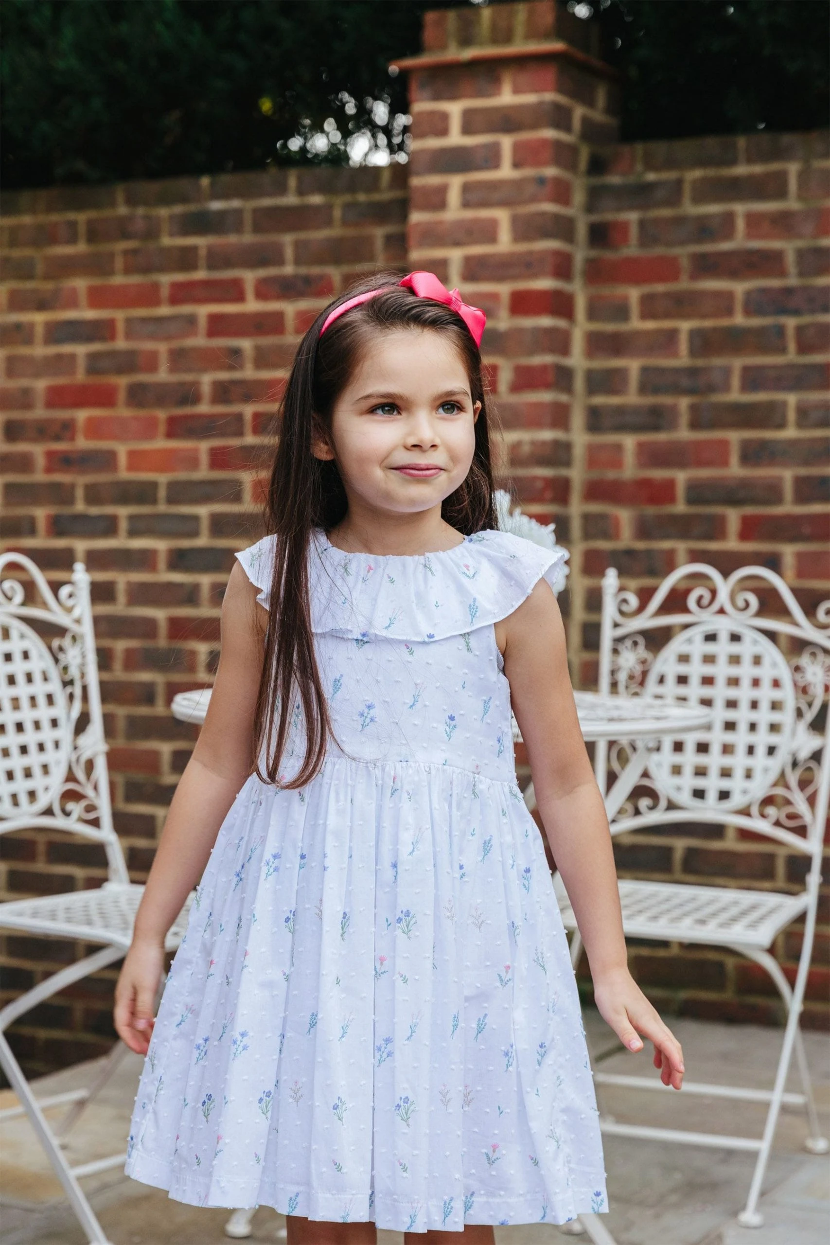 Trotters London Francis Willow Cotton Sun White Dress 5 Trotters London Francis Willow Cotton Sun White Dress - Image 3