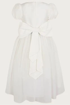 Monsoon Natural Cherish High Low Bow Back Bridesmaids Dress 5 Monsoon Natural Cherish High Low Bow Back Bridesmaids Dress -Angel & Rocket Shop D49533s2