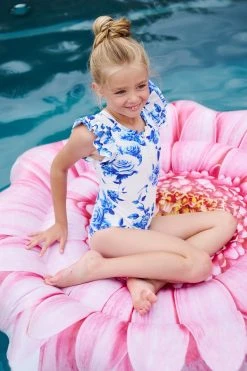 Angels Face Faro Blue Flower Swimsuit