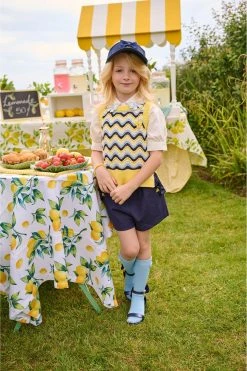 Angels Face Angel's Face Lemon Yellow Britta Sleeveless Top -Angel & Rocket Shop D51 288s4