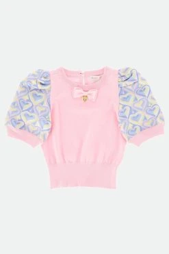 Angels Face Angel's Face Pink Anais Hearts Top -Angel & Rocket Shop D51 293s3