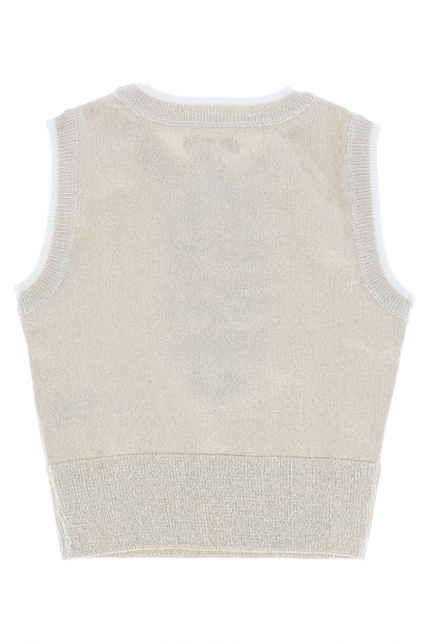 Angels Face Angel's Face Gold Joy Knitted Sleeveless Top 5 Angels Face Angel's Face Gold Joy Knitted Sleeveless Top - Image 3