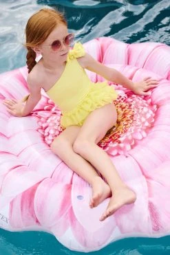 Angels Face Angel's Face Lemon Yellow Galina One Shoulder Swimsuit