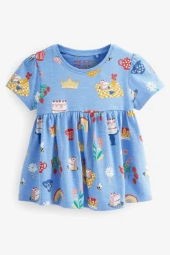 Next Blue Coronation Cotton T-Shirt (3mths-7yrs)