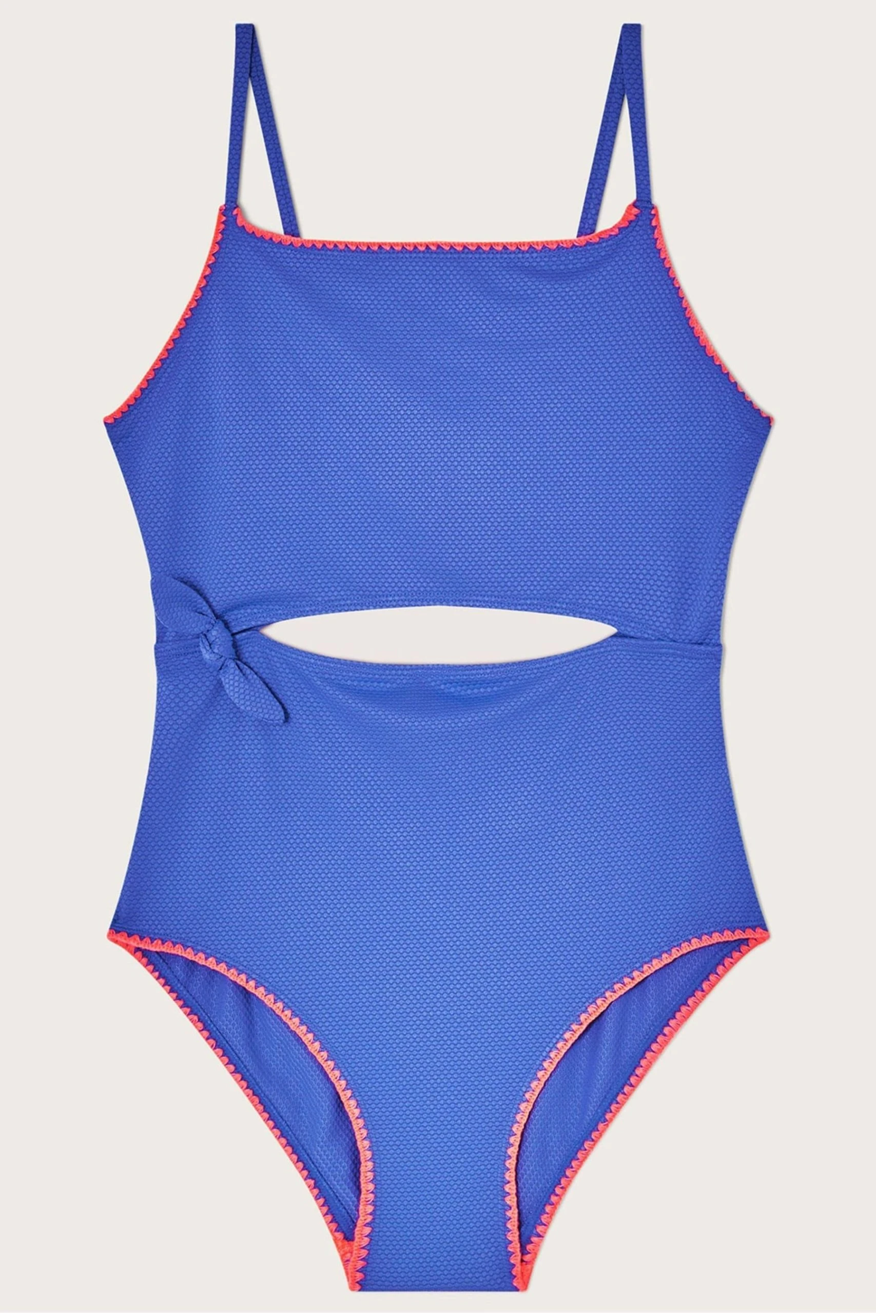 Monsoon Blue Cut-Out Swimsuit 3 Monsoon Blue Cut-Out Swimsuit
