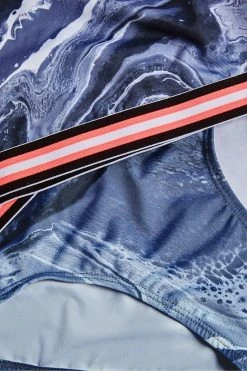 Monsoon Marble One-Shoulder Black Bikini Set -Angel & Rocket Shop D53017s3